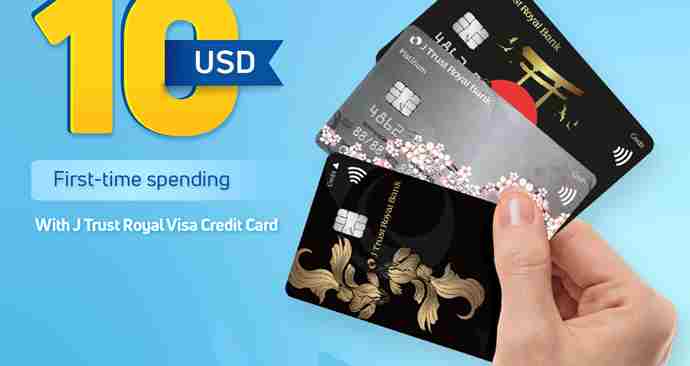 $10 Cashback with J Trust Royal Visa Credit Card