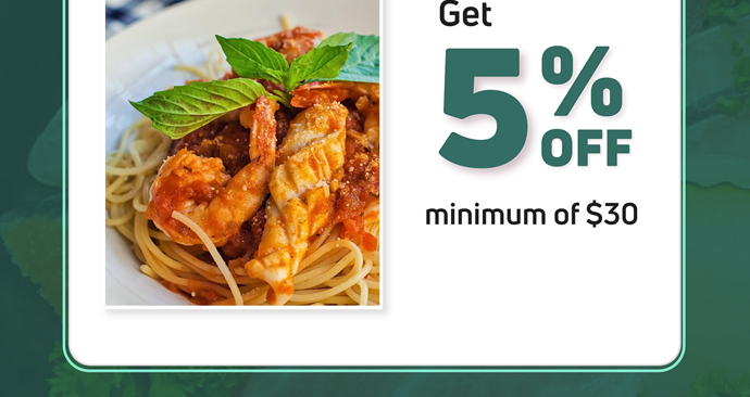 Receive 5% discount on food and beverage at Monsoon