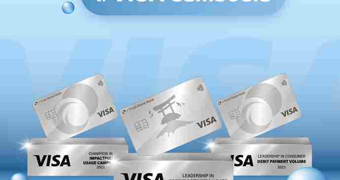 J Trust Royal Bank received three awards from VISA Cambodia for 2023